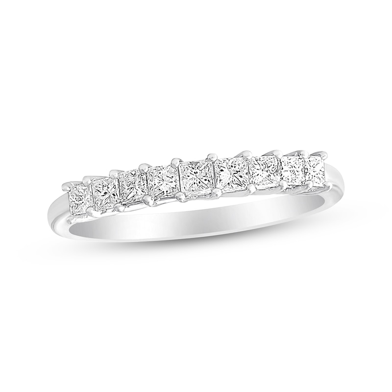 Previously Owned Diamond Anniversary Band 1/2 ct tw Princess-cut 14K White Gold