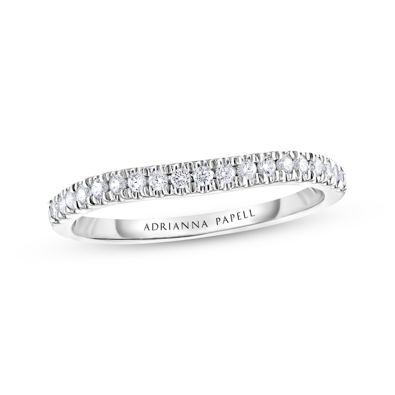 Previously Owned Adrianna Papell Diamond Wedding Band 1/5 ct tw Round-cut 14K White Gold