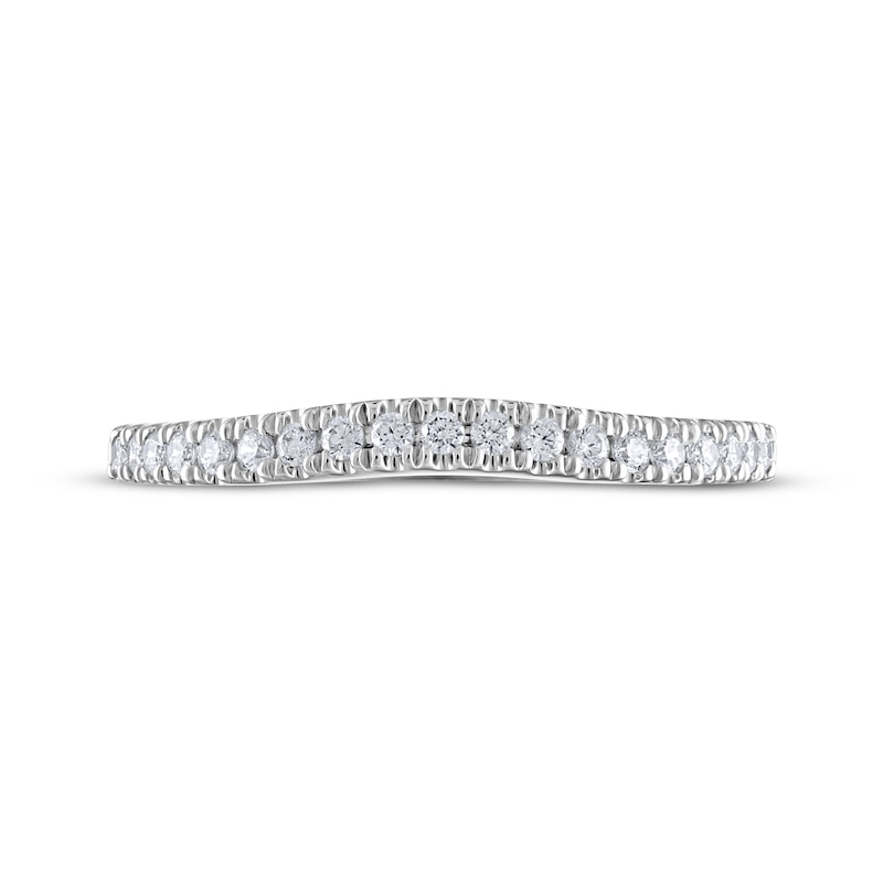 Previously Owned Adrianna Papell Diamond Wedding Band 1/5 ct tw Round-cut 14K White Gold