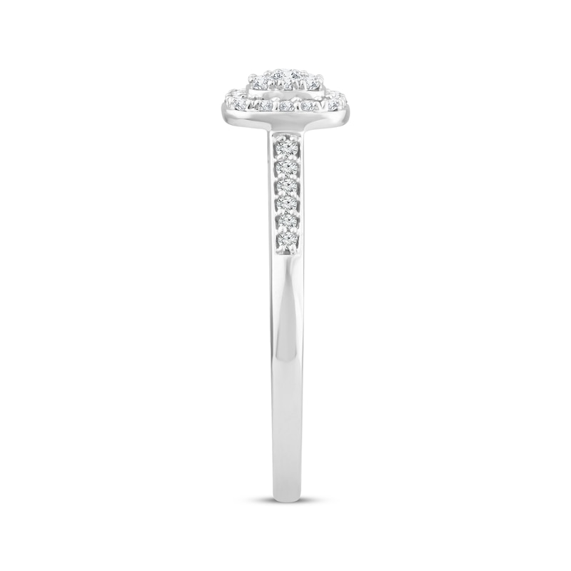 Main Image 2 of Previously Owned Diamond Promise Ring 1/4 ct tw Round-Cut 10K White Gold