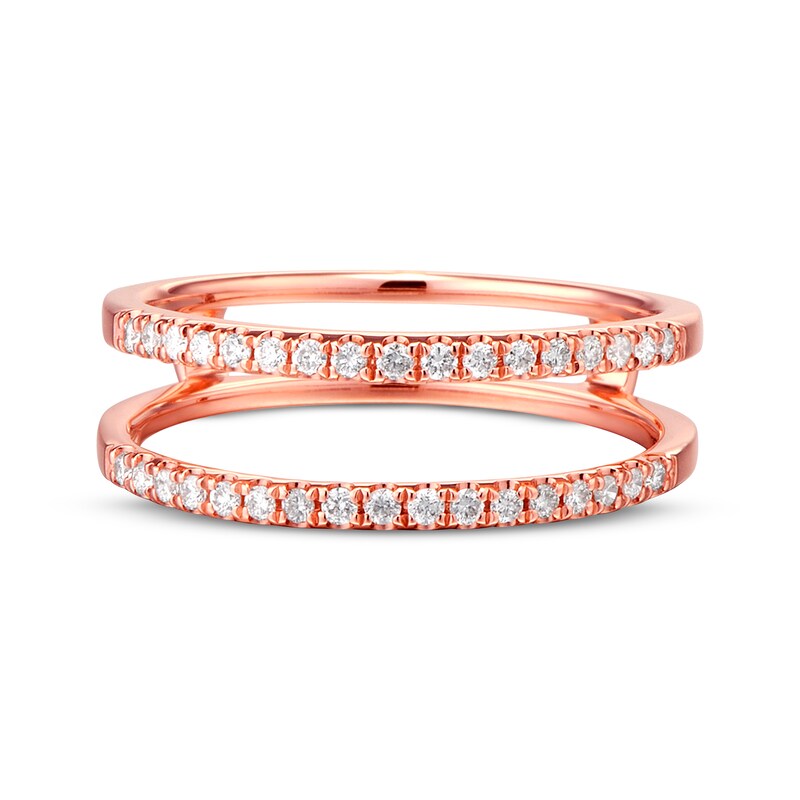 Main Image 4 of Previously Owned Diamond Enhancer Ring 1/4 ct tw Round-cut 14K Rose Gold