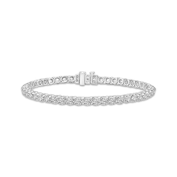 Previously Owned Diamond Bracelet 4-7/8 ct tw Round-cut 14K White Gold 7"