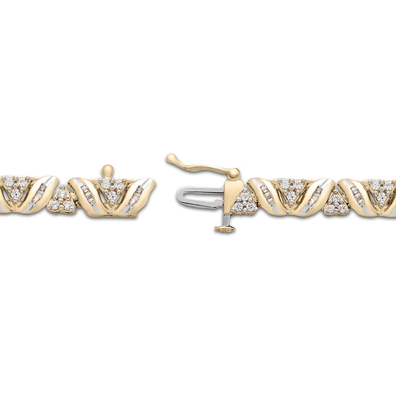 Previously Owned Diamond Bracelet 1 ct tw 10K Yellow Gold 7.25"