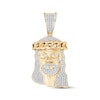 Thumbnail Image 0 of Previously Owned Men’s Diamond Jesus Pendant 1/2 ct tw 10K Yellow Gold