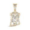 Thumbnail Image 3 of Previously Owned Men’s Diamond Jesus Pendant 1/2 ct tw 10K Yellow Gold