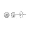 Thumbnail Image 1 of Previously Owned Diamond Earrings 1/4 ct tw Round-cut 10K White Gold