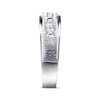 Thumbnail Image 2 of Previously Owned Men's Diamond Wedding Band 1/6 ct tw Round-cut 10K White Gold