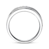 Thumbnail Image 3 of Previously Owned Men's Diamond Wedding Band 1/6 ct tw Round-cut 10K White Gold
