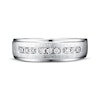 Thumbnail Image 4 of Previously Owned Men's Diamond Wedding Band 1/6 ct tw Round-cut 10K White Gold
