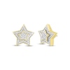 Thumbnail Image 1 of Previously Owned Men's Diamond Star Stud Earrings 1/4 ct tw Round-cut 10K Yellow Gold