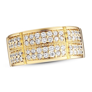 Previously Owned Men's Diamond Wedding Band 1 ct tw Round-cut 10K Yellow Gold