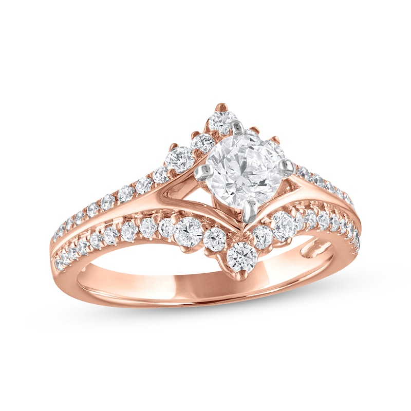 Main Image 1 of Previously Owned Diamond Engagement Ring 1 ct tw Round-cut 14K Rose Gold