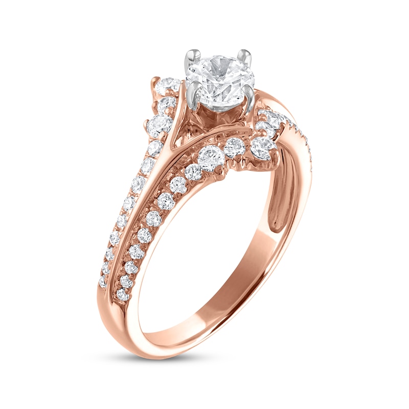 Main Image 2 of Previously Owned Diamond Engagement Ring 1 ct tw Round-cut 14K Rose Gold