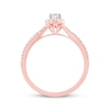 Thumbnail Image 3 of Previously Owned Diamond Engagement Ring 1/2 ct tw Pear & Round-cut 14K Rose Gold