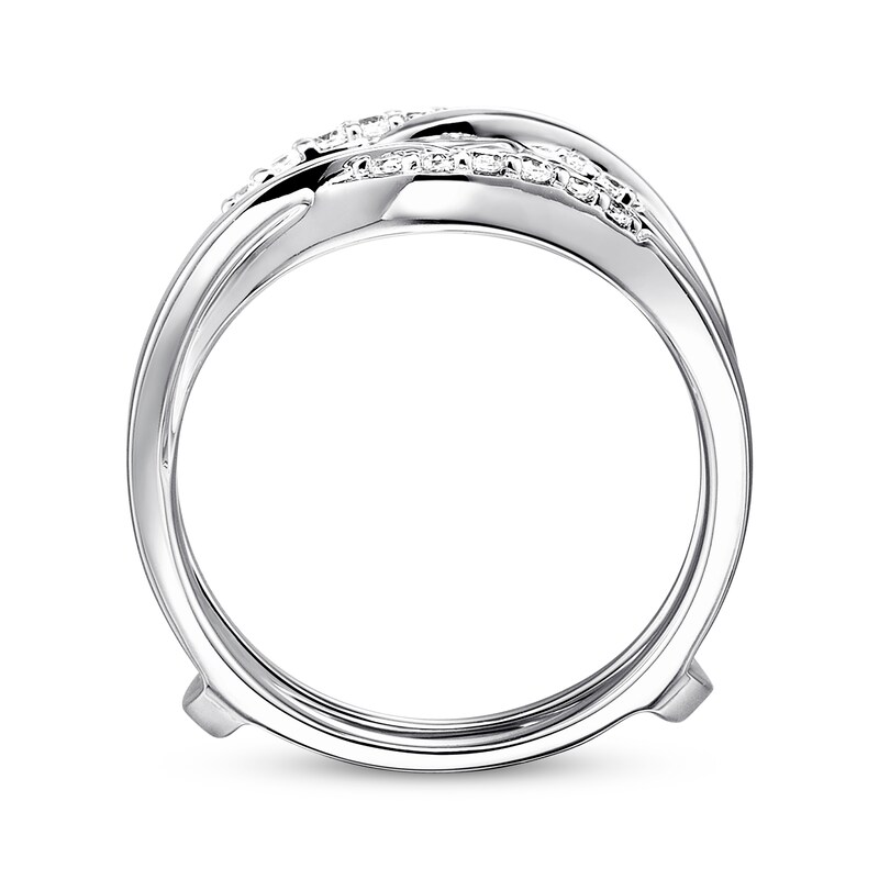 Main Image 3 of Previously Owned Diamond Enhancer Ring 1/5 ct tw Round-cut 14K White Gold
