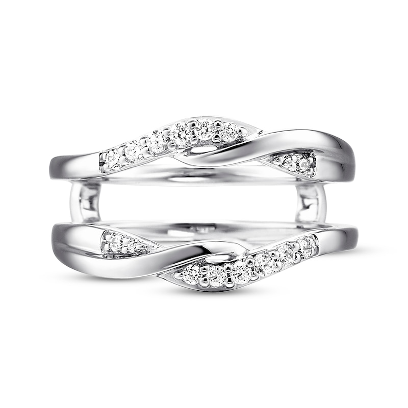 Main Image 4 of Previously Owned Diamond Enhancer Ring 1/5 ct tw Round-cut 14K White Gold