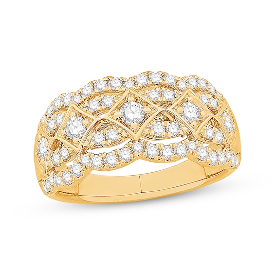 Previously Owned Diamond Anniversary Band 7/8 ct tw Round-cut 14K Yellow Gold