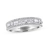Thumbnail Image 1 of Previously Owned Adrianna Papell Diamond Anniversary Ring 1/2 ct tw Baguette & Round-cut 14K White Gold