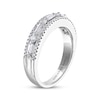 Thumbnail Image 2 of Previously Owned Adrianna Papell Diamond Anniversary Ring 1/2 ct tw Baguette & Round-cut 14K White Gold