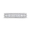 Thumbnail Image 3 of Previously Owned Adrianna Papell Diamond Anniversary Ring 1/2 ct tw Baguette & Round-cut 14K White Gold