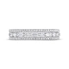 Thumbnail Image 2 of Previously Owned Adrianna Papell Diamond Anniversary Ring 1/2 ct tw Baguette & Round-cut 14K White Gold