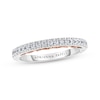 Thumbnail Image 1 of Previously Owned Adrianna Papell Diamond Wedding Band 1/4 ct tw Round-cut 14K Two-Tone Gold