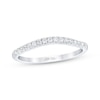 Previously Owned THE LEO First Light Diamond Wedding Band 1/6 ct tw Round-cut 14K White Gold