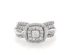Thumbnail Image 1 of Previously Owned Diamond Bridal Set 1/2 ct tw 10K White Gold