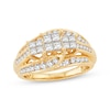 Thumbnail Image 1 of Previously Owned Multi-Stone Diamond Engagement Ring 1 ct tw Princess & Round-cut 10K Yellow Gold