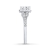 Thumbnail Image 3 of Previously Owned THE LEO Diamond Engagement Ring 1 ct tw Emerald & Round-cut 14K White Gold
