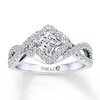 Thumbnail Image 1 of Previously Owned THE LEO Diamond Princess-cut Engagement Ring 1 ct tw 14K White Gold