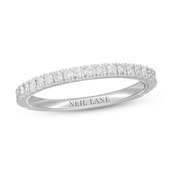 Previously Owned Neil Lane Diamond Wedding Band 1/3 ct tw Round-cut 14K White Gold