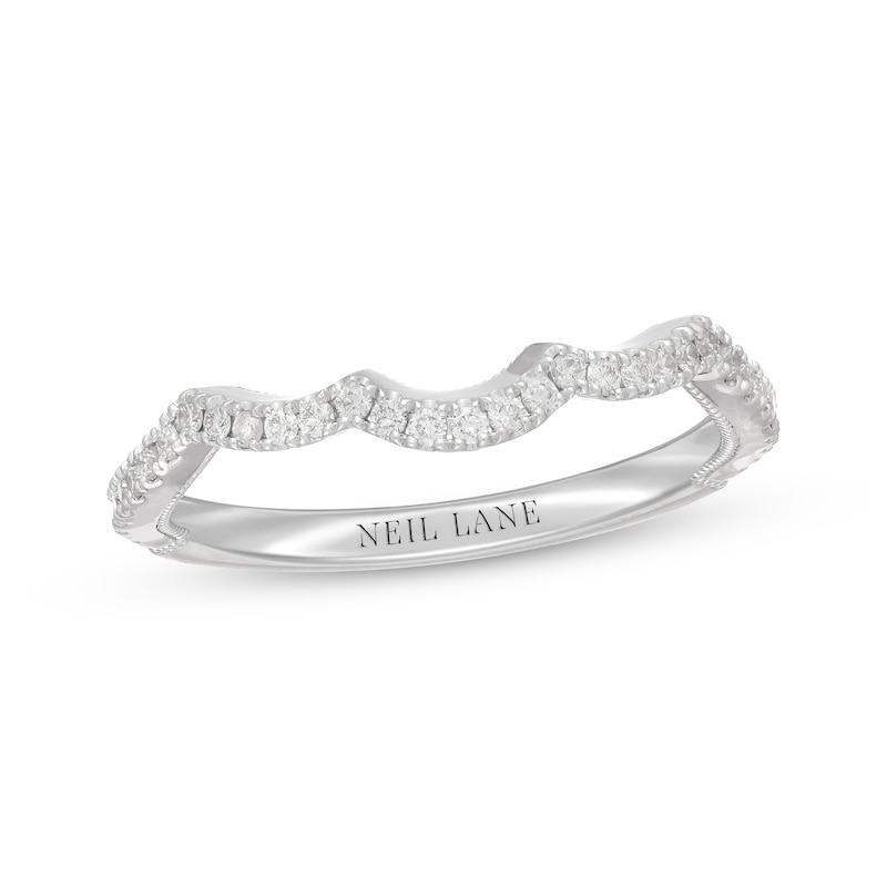 Main Image 1 of Previously Owned Neil Lane Diamond Wedding Band 1/5 ct tw Round-cut 14K White Gold