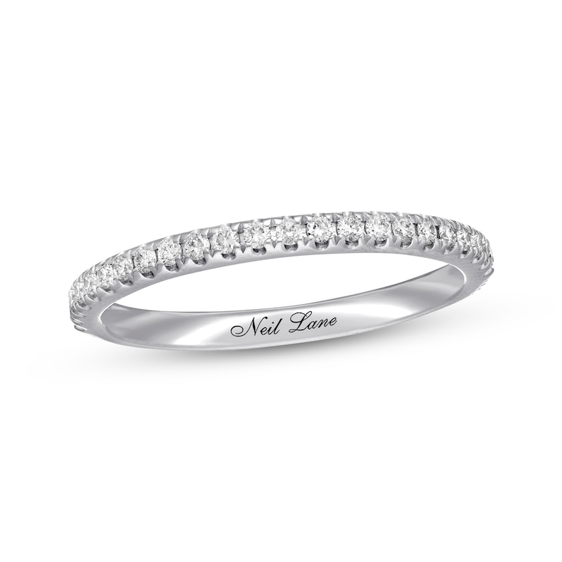Main Image 1 of Previously Owned Neil Lane Diamond Wedding Band 1/5 ct tw Round-cut 14K White Gold
