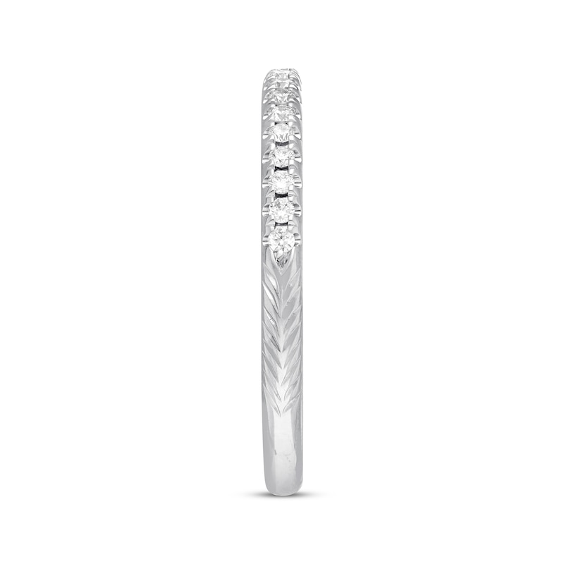 Main Image 3 of Previously Owned Neil Lane Diamond Wedding Band 1/5 ct tw Round-cut 14K White Gold