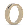 Thumbnail Image 1 of Previously Owned Neil Lane Men's Black Diamond Wedding Band 1/6 ct tw Round-cut 18K Yellow Gold - Size 8.5