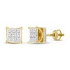 Thumbnail Image 1 of Previously Owned Men's Diamond Stud Earrings 1/4 ct tw 10K Yellow Gold