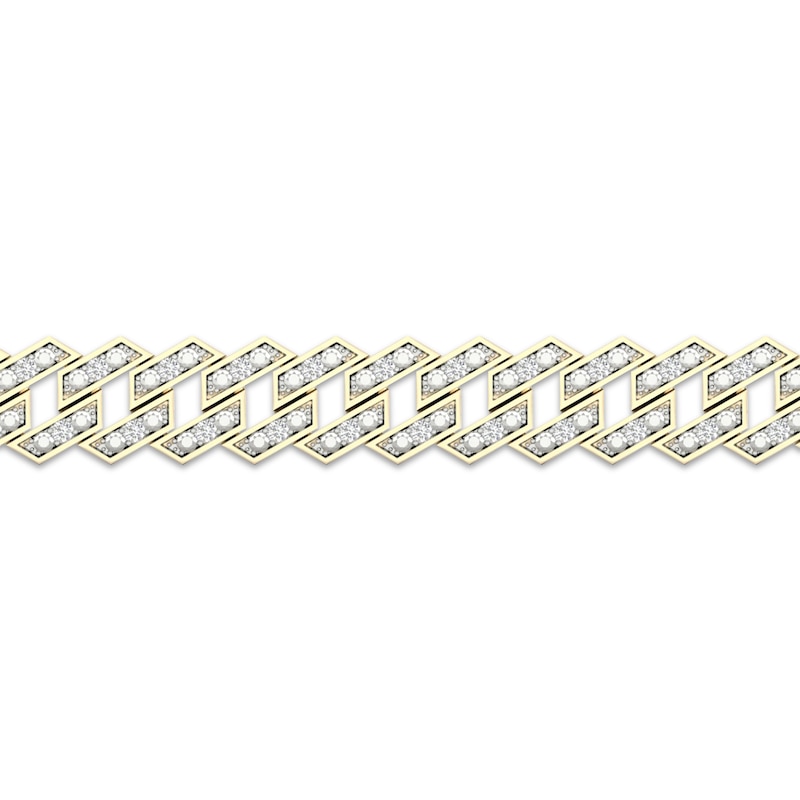 Previously Owned Men's Cuban Link Bracelet 1 ct tw 10K Yellow Gold 8.5"