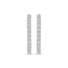 Thumbnail Image 2 of Previously Owned Diamond Hoop Earrings 1/10 ct tw Round-cut Sterling Silver