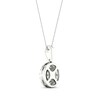 Thumbnail Image 4 of Previously Owned Multi-Diamond Necklace 1/2 ct tw Round-Cut 10K White Gold 18&quot;