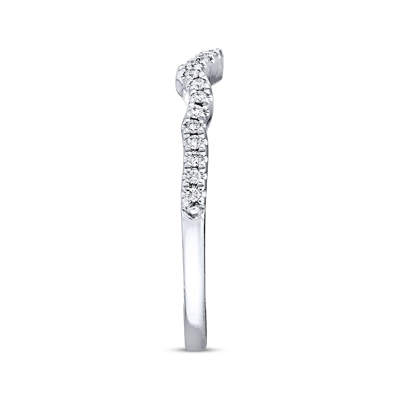 Main Image 2 of Previously Owned Neil Lane Bridal Wedding Band 1/6 ct tw Round-cut Diamonds 14K White Gold Size 10
