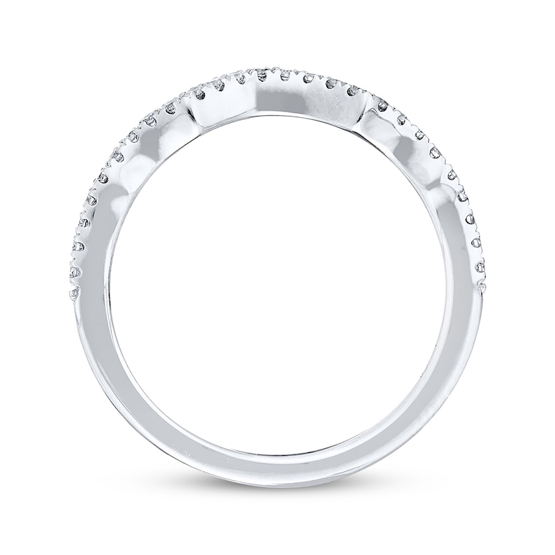Main Image 3 of Previously Owned Neil Lane Bridal Wedding Band 1/6 ct tw Round-cut Diamonds 14K White Gold Size 10