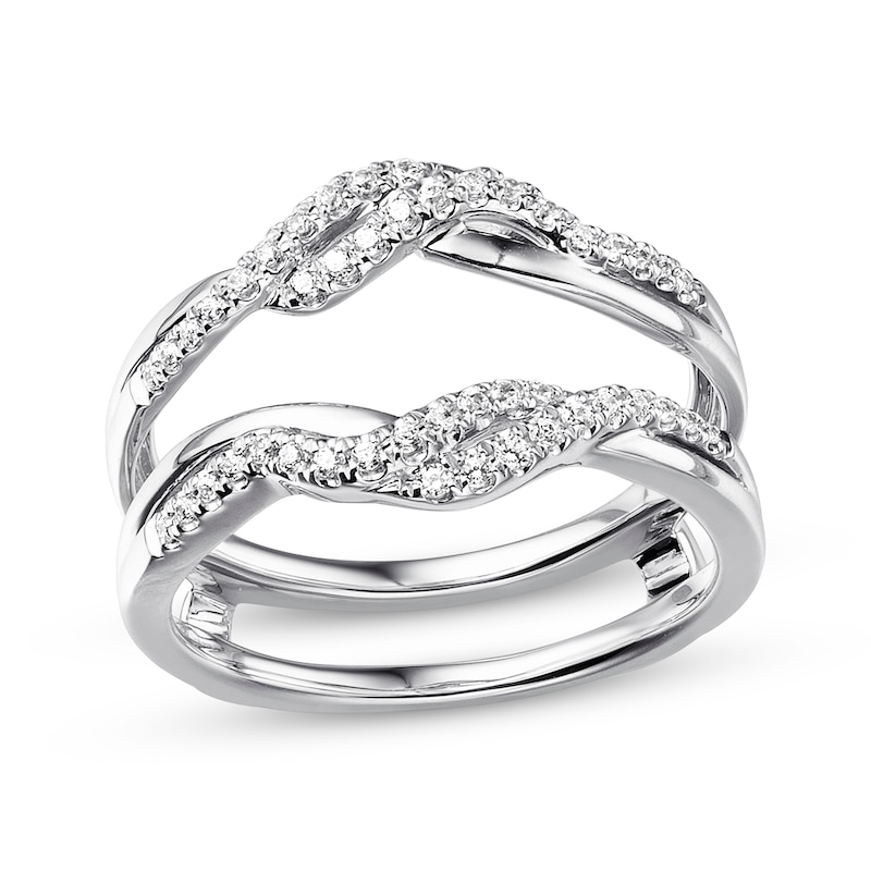 Main Image 1 of Previously Owned Diamond Enhancer Ring 1/4 ct tw Round-cut 14K White Gold