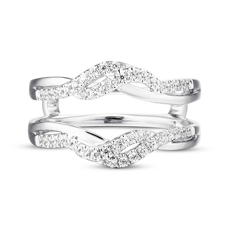 Main Image 4 of Previously Owned Diamond Enhancer Ring 1/4 ct tw Round-cut 14K White Gold