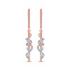Thumbnail Image 2 of Previously Owned Diamond Drop Earrings 1/3 ct tw Round-cut 10K Rose Gold