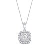 Thumbnail Image 1 of Previously Owned Diamond Necklace 1/2 ct tw 10K White Gold 18&quot;
