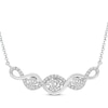 Thumbnail Image 1 of Previously Owned Diamond Fashion Necklace 1/4 ct tw Round-cut 10K White Gold 18&quot;