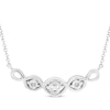 Thumbnail Image 4 of Previously Owned Diamond Fashion Necklace 1/4 ct tw Round-cut 10K White Gold 18&quot;