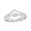 Thumbnail Image 0 of Previously Owned Diamond Geometric Ring 1/5 ct tw Round-cut 10K White Gold