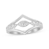 Thumbnail Image 1 of Previously Owned Diamond Geometric Ring 1/5 ct tw Round-cut 10K White Gold